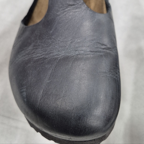 Birkenstock Paris T strap Mary Jane shoes size 40 women's US 9 black leather - Picture 12 of 14